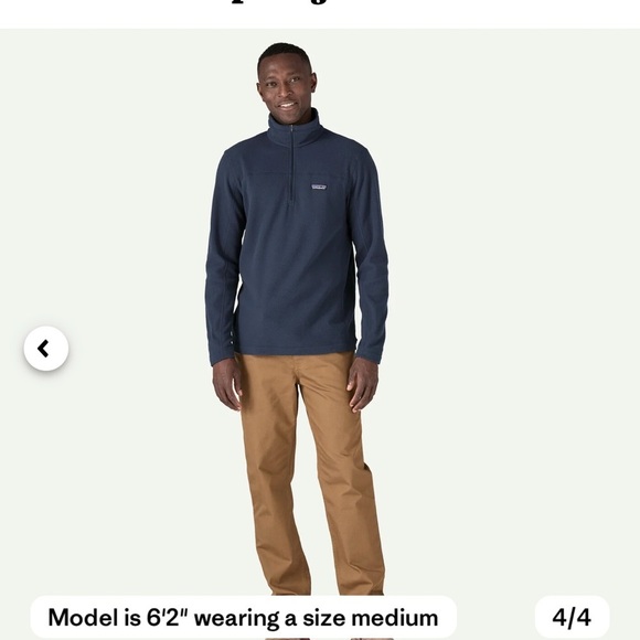 Patagonia Other - Patagonia Men’s Micro D fleece 1/4 zip pullover Navy Blue Sz Small